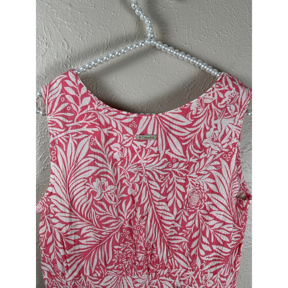 Columbia Tank Top Womens Size Medium Pink Gorpcore Vacation Coastal Summer Shirt - Picture 8 of 10